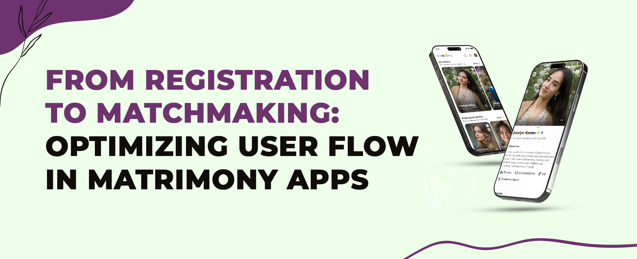 user flow in matrimony app