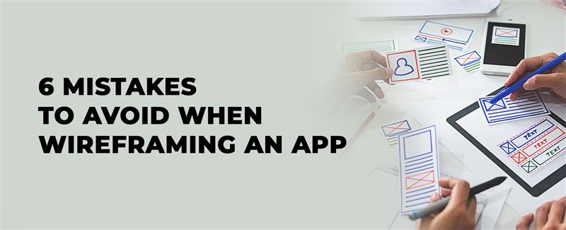wireframing an app
